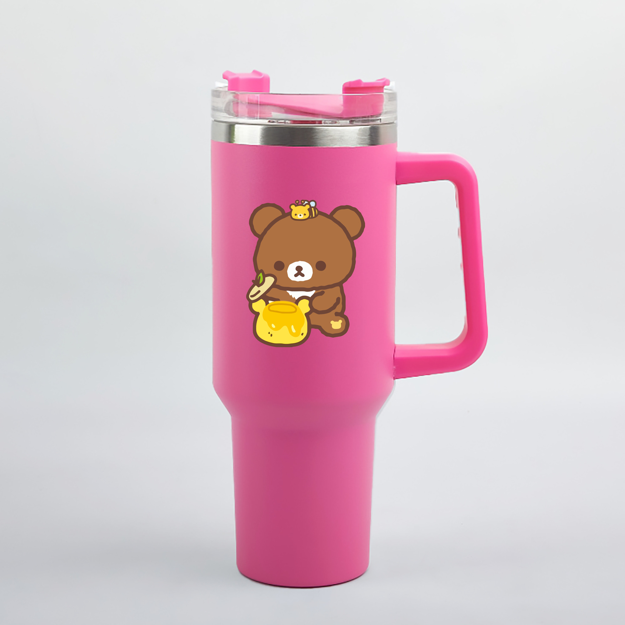 （画像用） リラックマ リラックマ キイロイトリ Rilakkuma Korilakkuma Kiiroitori 1200mL車用タンブラー（カラープリント）